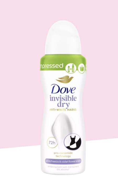 Dove Deodorant spray invisible dry 100 Milliliter