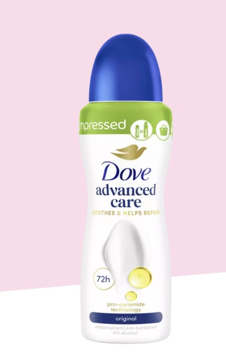 Dove Advanced Care Original Anti-Transpirant Deodorant Spray 100 ML