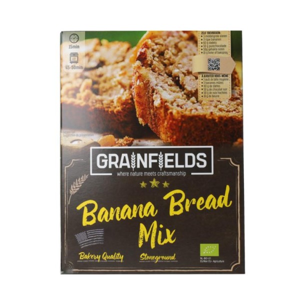 Grainfields Banana bread mix bio (200 Gram)
