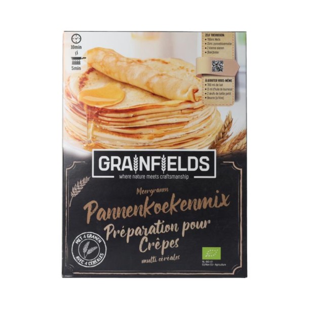 Grainfields Pannenkoekenmix meergranen bio (350 Gram)