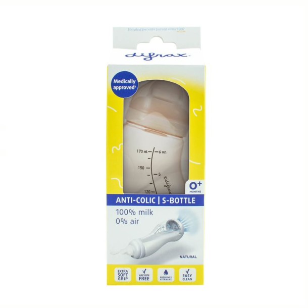 Difrax S-Fles natural roze 170ml (1 Stuks)