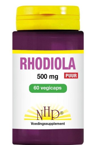 NHP Rhodiola 500mg puur (60 Vegetarische capsules)