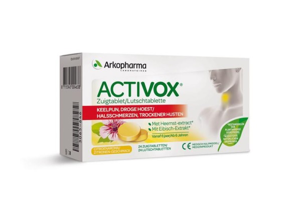 Activox Activox keelpijn droge hoest (24 Zuigtabletten)