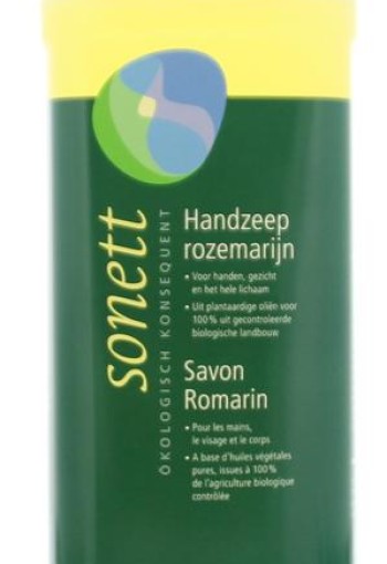 Sonett Handzeep rozemarijn vloeibaar (1 Liter)