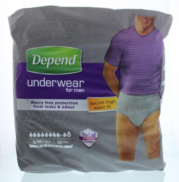Depend Pants men max maat S/M 1959 (10 Stuks)