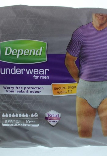 Depend Pants men max maat S/M 1959 (10 Stuks)