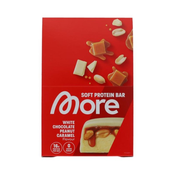 More Nutrition Bar white chocolate peanut caramel (10 Stuks)