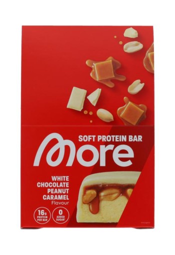 More Nutrition Bar white chocolate peanut caramel (10 Stuks)