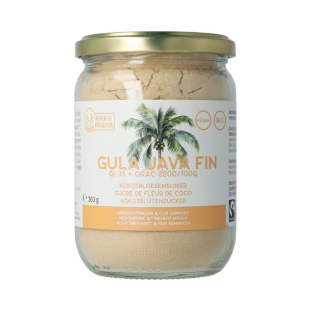 Amanprana Gula java fin bio (360 Gram)