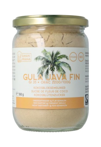 Amanprana Gula java fin bio (360 Gram)