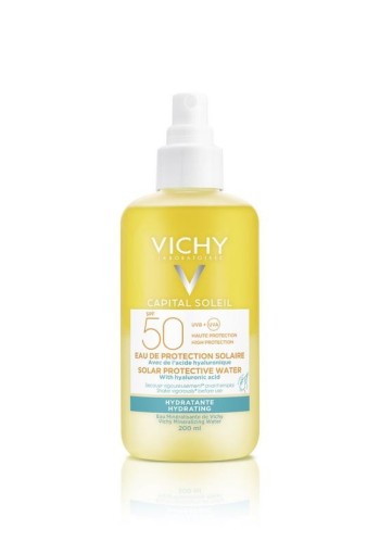Vichy Capital soleil zonbeschermend water SPF50 (200 Milliliter)