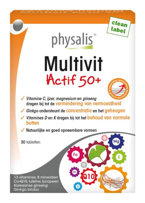 Physalis Multivit actif 50+ (30 Tabletten)