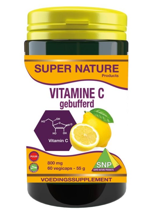 SNP Vitamine C 800mg gebufferd puur (60 Vegetarische capsules)