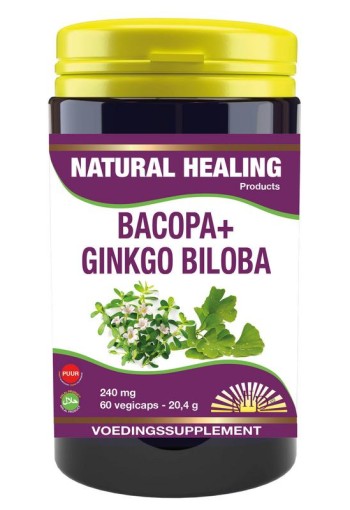 NHP Bacopa met ginkgo biloba puur (60 Vegetarische capsules)