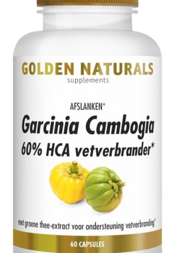 Golden Naturals Garcinia cambogia 60% HCA vetverbrander (60 Capsules)