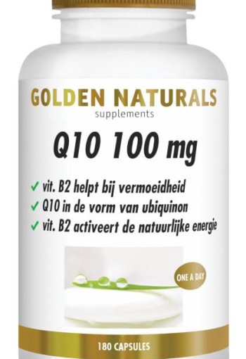 Golden Naturals Q10 100mg (180 Vegetarische capsules)