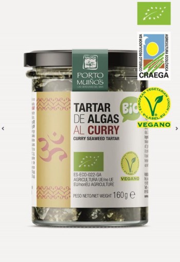 Porto-Muinos Zeewier spread curry bio (160 Gram)