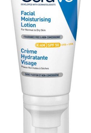 Cerave Hydraterende gezichtscreme SPF50 (52 Milliliter)