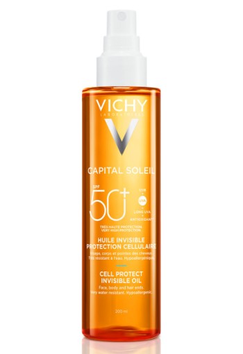 Vichy Capital soleil UV cel protect olie SPF50+ (200 Milliliter)