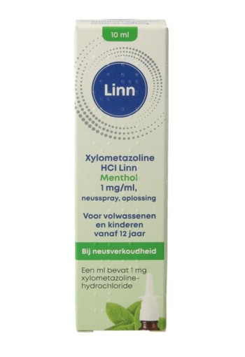 Linn Neusspray xylometazoline/menthol 1mg (10 Milliliter)