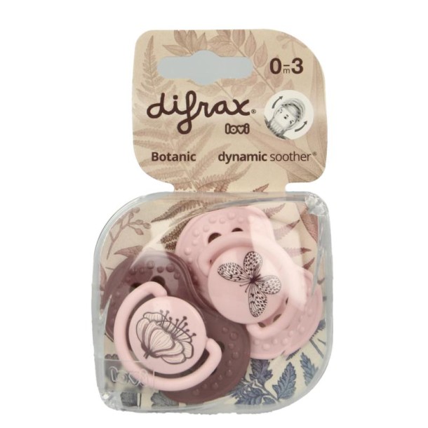 Difrax Lovi fopspeen botanic 0-3 maanden (1 Stuks)