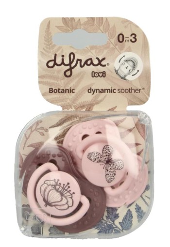 Difrax Lovi fopspeen botanic 0-3 maanden (1 Stuks)