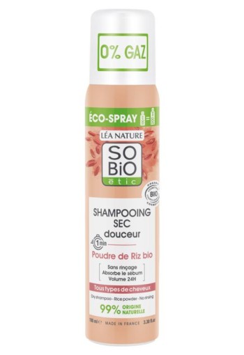 So Bio Etic Softening dry shampoo rice power (100 Milliliter)