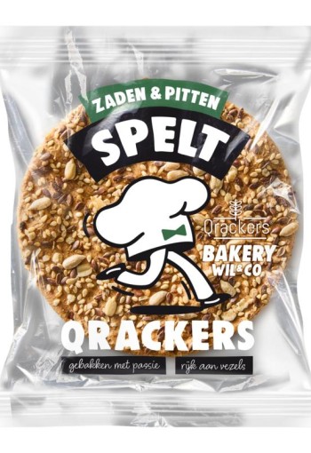 Leev Qrackers spelt zaden/pitten bio (44 Gram)