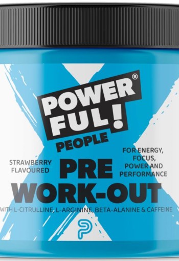 Powerful People Pre work-out strawberry (250 Gram)