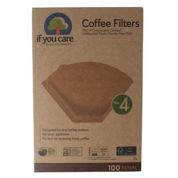 If You Care Koffiefilters no. 4 (100 Stuks)
