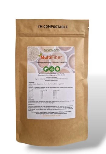 Natuurlijk.fit MultiFiber - vezelmix (200 Gram)