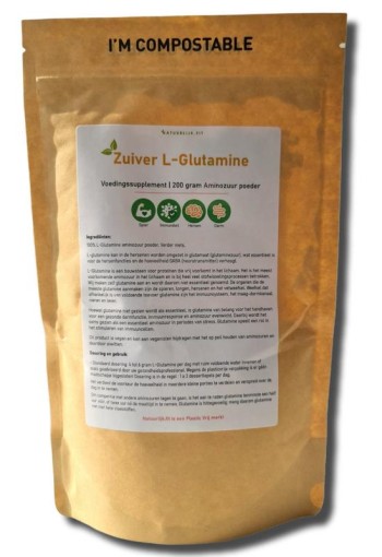 Natuurlijk.fit L-Glutamine poeder (200 Gram)