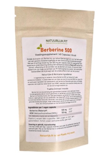 Natuurlijk.fit Berberine 500mg (60 Capsules)