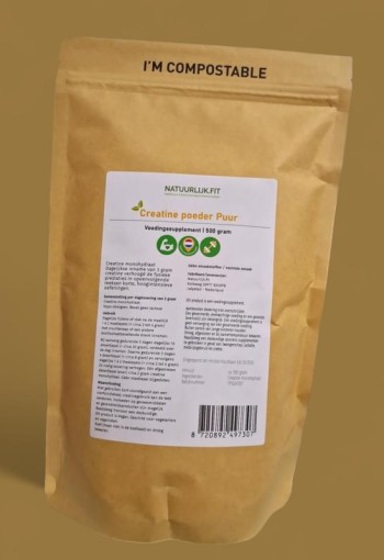 Natuurlijk.fit Puur Creatine (500 Gram)
