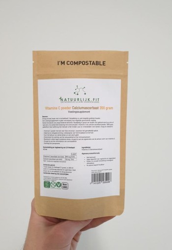 Natuurlijk.fit Vitamine C poeder calciumascorbaat (200 Gram)