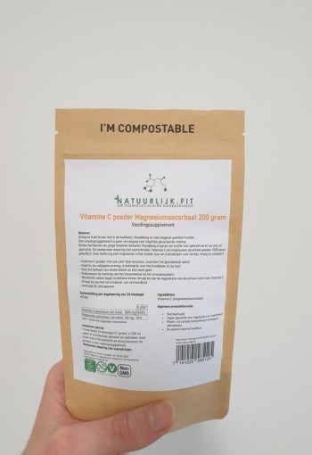 Natuurlijk.fit Vitamine C poeder magnesiumascorbaat (200 Gram)