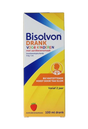 Bisolvon Drank kind aardbei (100 Milliliter)