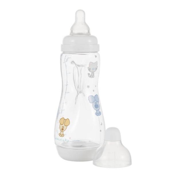 Difrax Handgreep fles 240ml Woezel & Pip (1 Stuks)