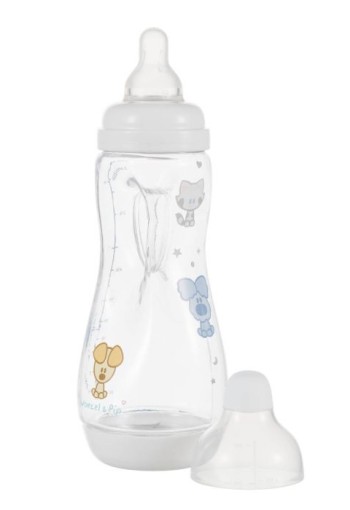 Difrax Handgreep fles 240ml Woezel & Pip (1 Stuks)