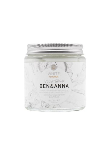 Ben & Anna Tandpasta white fluoride (100 Gram)