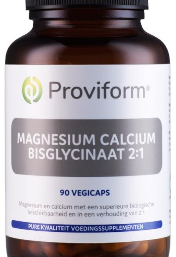 Proviform Magnesium calcium bisglycinaat 2:1 & D3 (90 Vegetarische capsules)