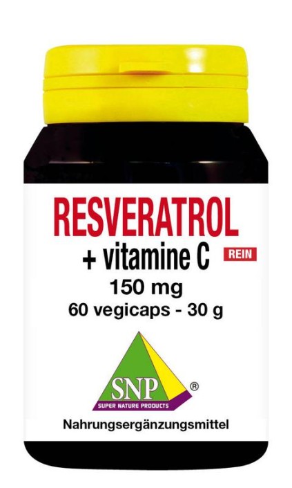 SNP Resveratrol + vitamine C 150mg puur (60 Vegetarische capsules)