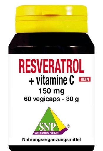 SNP Resveratrol + vitamine C 150mg puur (60 Vegetarische capsules)