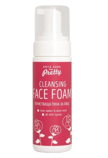 Zoya Goes Pretty Cleansing face foam rose & aloe vera (150 Milliliter)