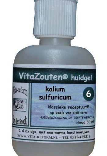 Vitazouten Kalium sulfuricum huidgel nr. 06 (30 Milliliter)