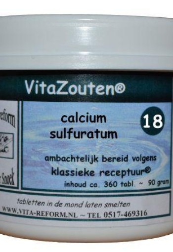 Vitazouten Calcium sulfuratum VitaZout nr. 18 (360 Tabletten)