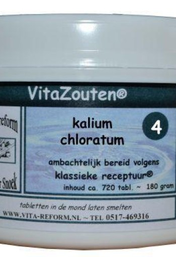 Vitazouten Kalium muriaticum/chloratum VitaZout nr. 04 (720 Tabletten)