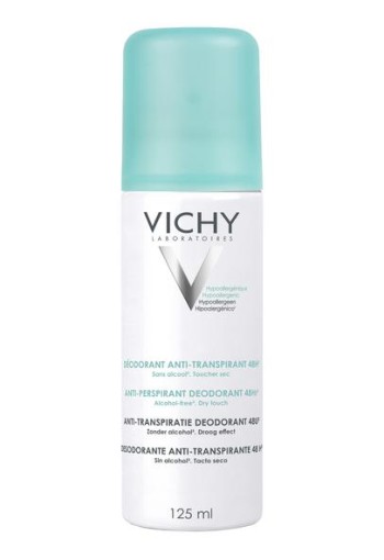 Vichy Deodorant spray anti-transpirant 48 uur (125 Milliliter)
