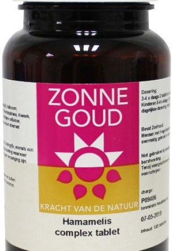 Zonnegoud Hamamelis complex (120 Tabletten)