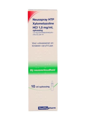 Healthypharm Neusspray xylometazoline 1.0% (10 Milliliter)
